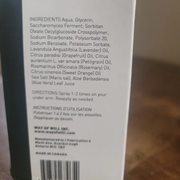 NIB Natural Deodorant Spray - Picture 5 of 5